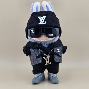 Fits Labubu Black And Gray Vest